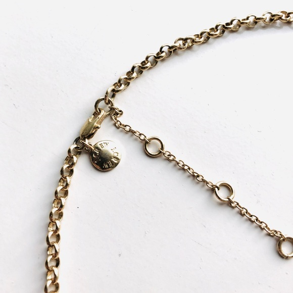 J. Crew Bubble Gold Chain / Orange Necklace - Picture 3 of 3